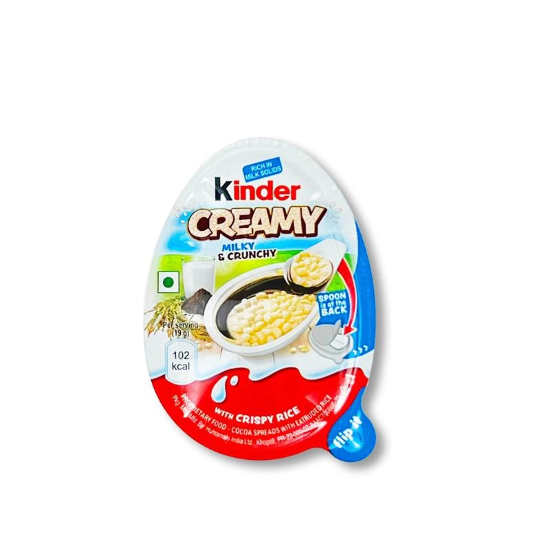 Kinder Creamy, cioccolato con crema al latte e riso soffiato