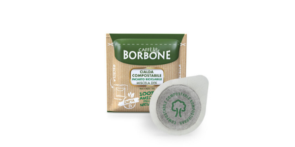 BORBONE | Cialde di carta ESE 44 mm | DECAFFEINATO – 50 Cialde