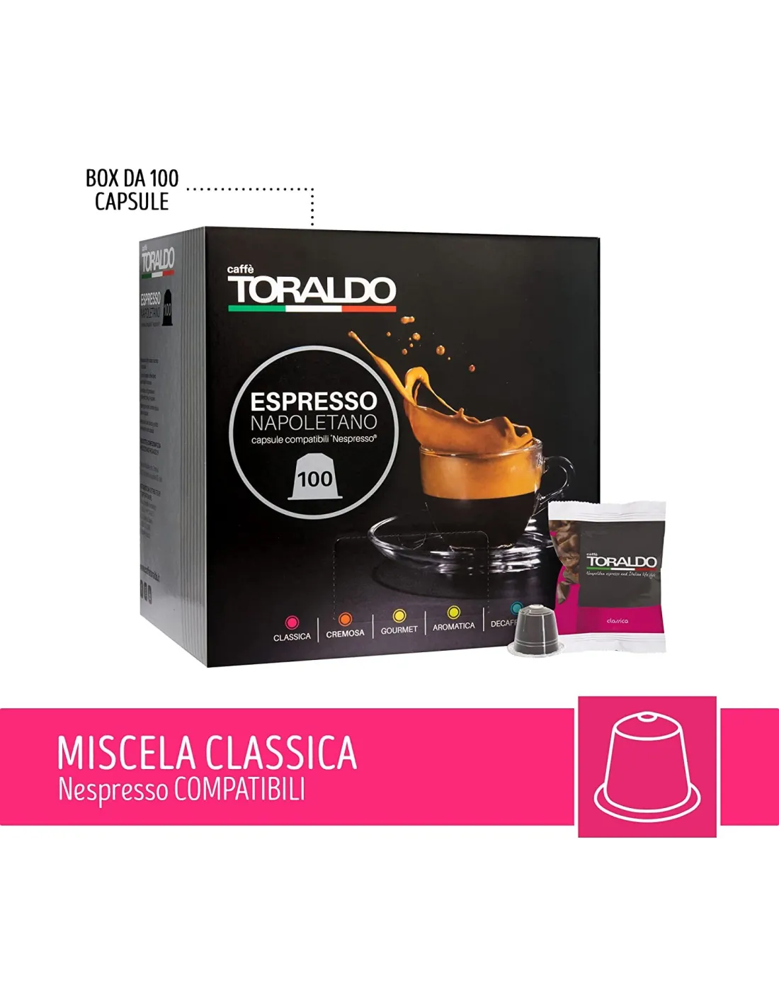 Toraldo Capsule Compatibili Nespresso® – 100 pz