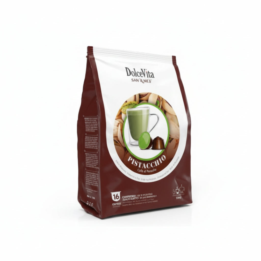 Cápsulas compatibles con Dolce Vita Dolce Gusto® – Pistacho – 16 unidades