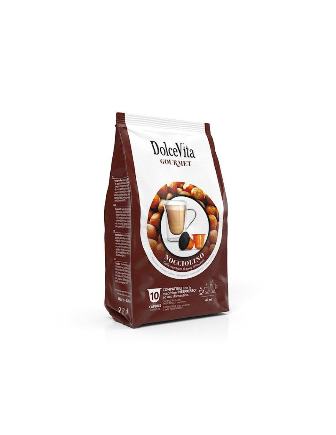 Dolce Vita Capsule Compatibili Nespresso® – Nocciolino – 10 pz