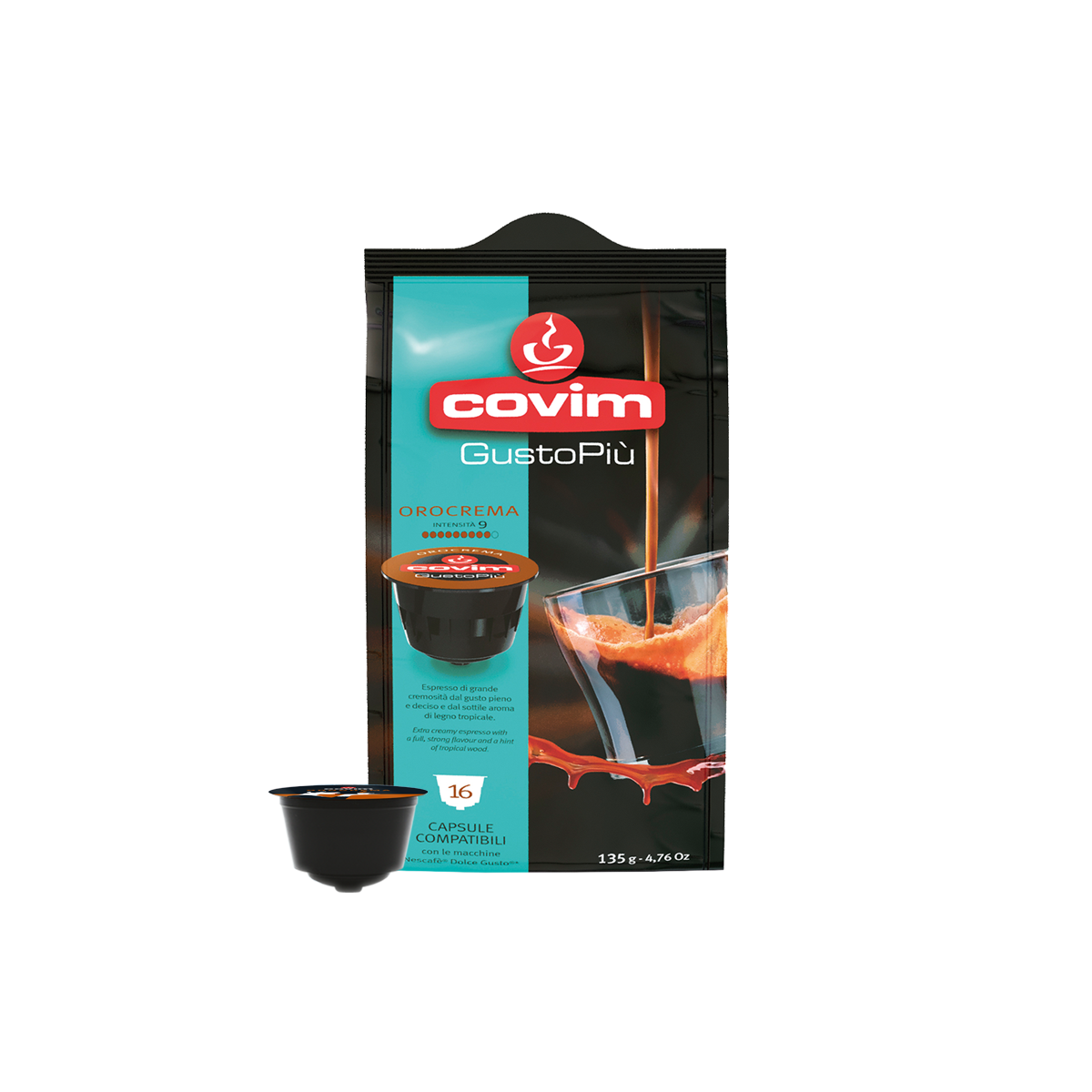 COVIM | Capsule Compatibili Dolce Gusto®* | Orocrema 96 pz