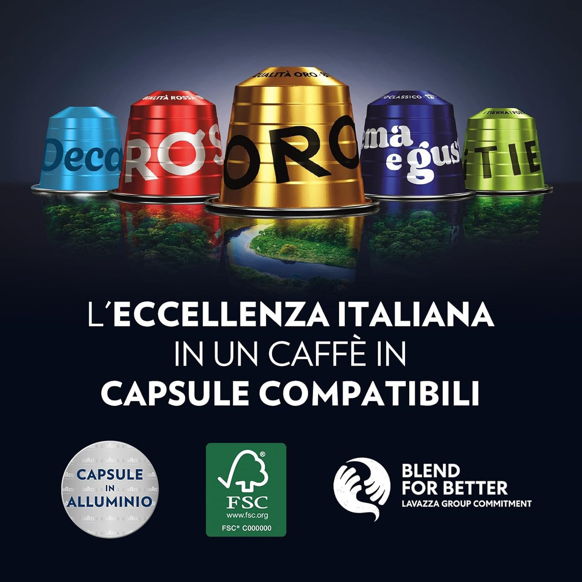 Lavazza Capsules Compatibles Nespresso® – Qualité Rouge – 10 pz