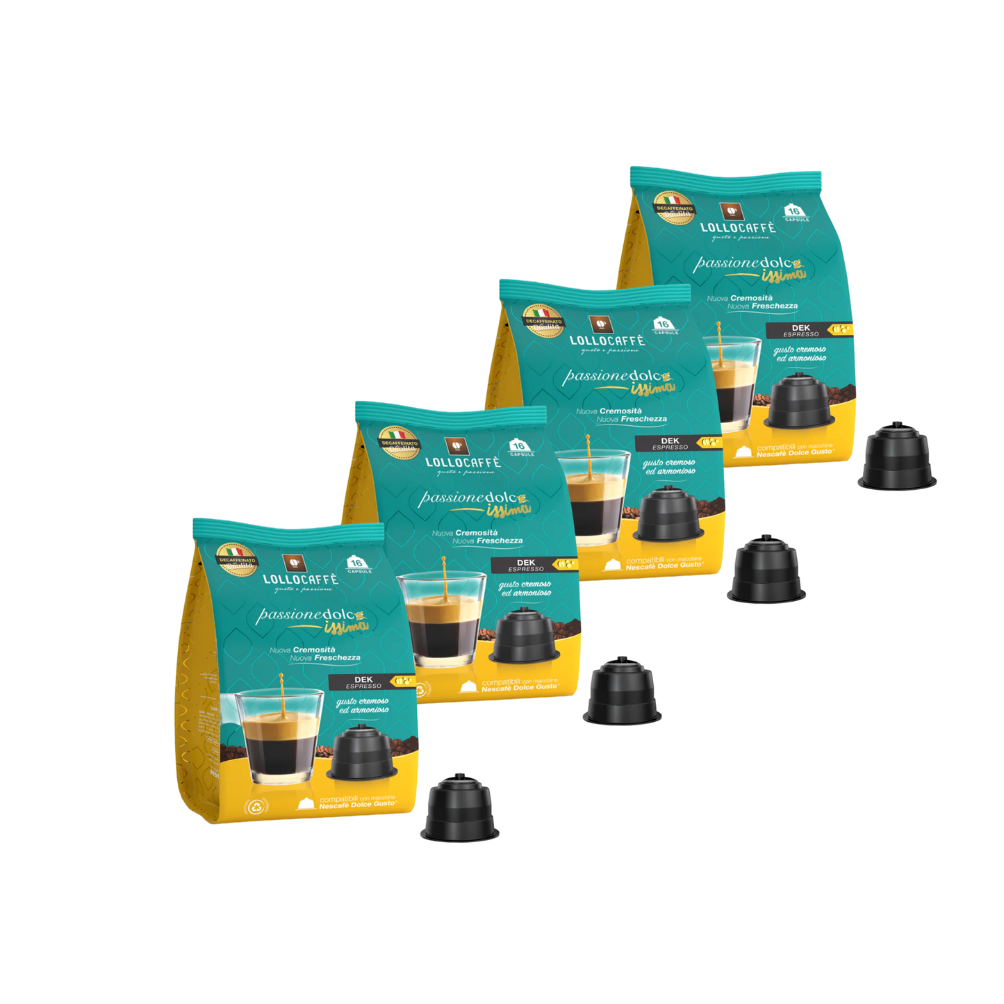 Lollo Capsule Compatibili Dolce Gusto® – Decaffeinato – 16 pz