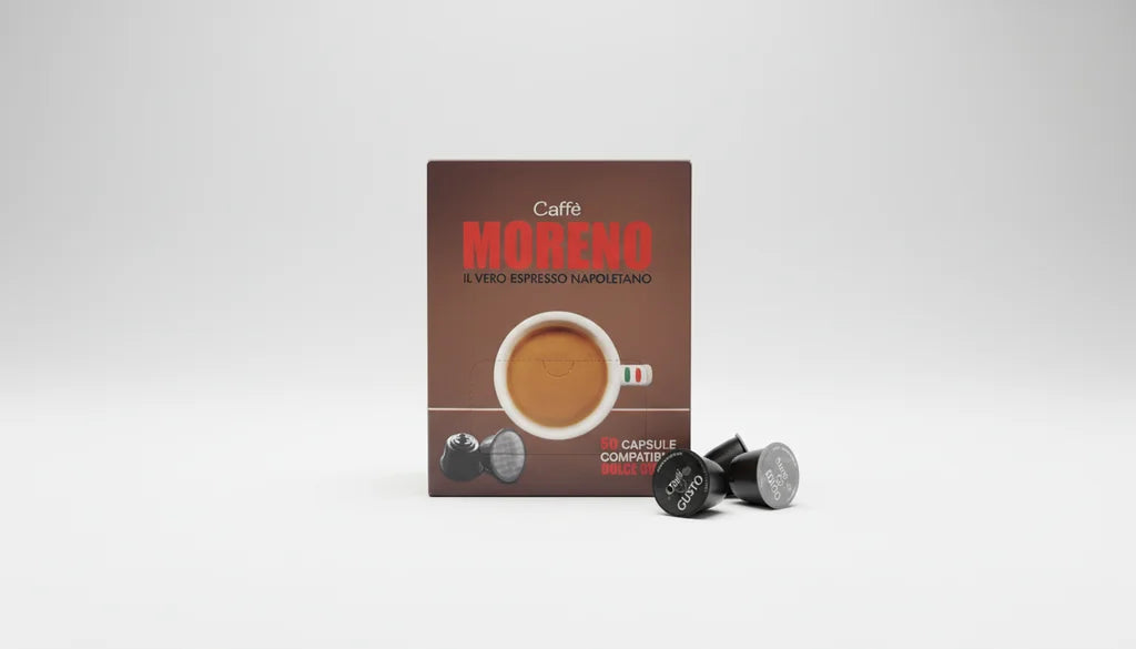 MORENO Dolce Gusto® Compatible Capsules – Espresso Flavor – 50 pcs