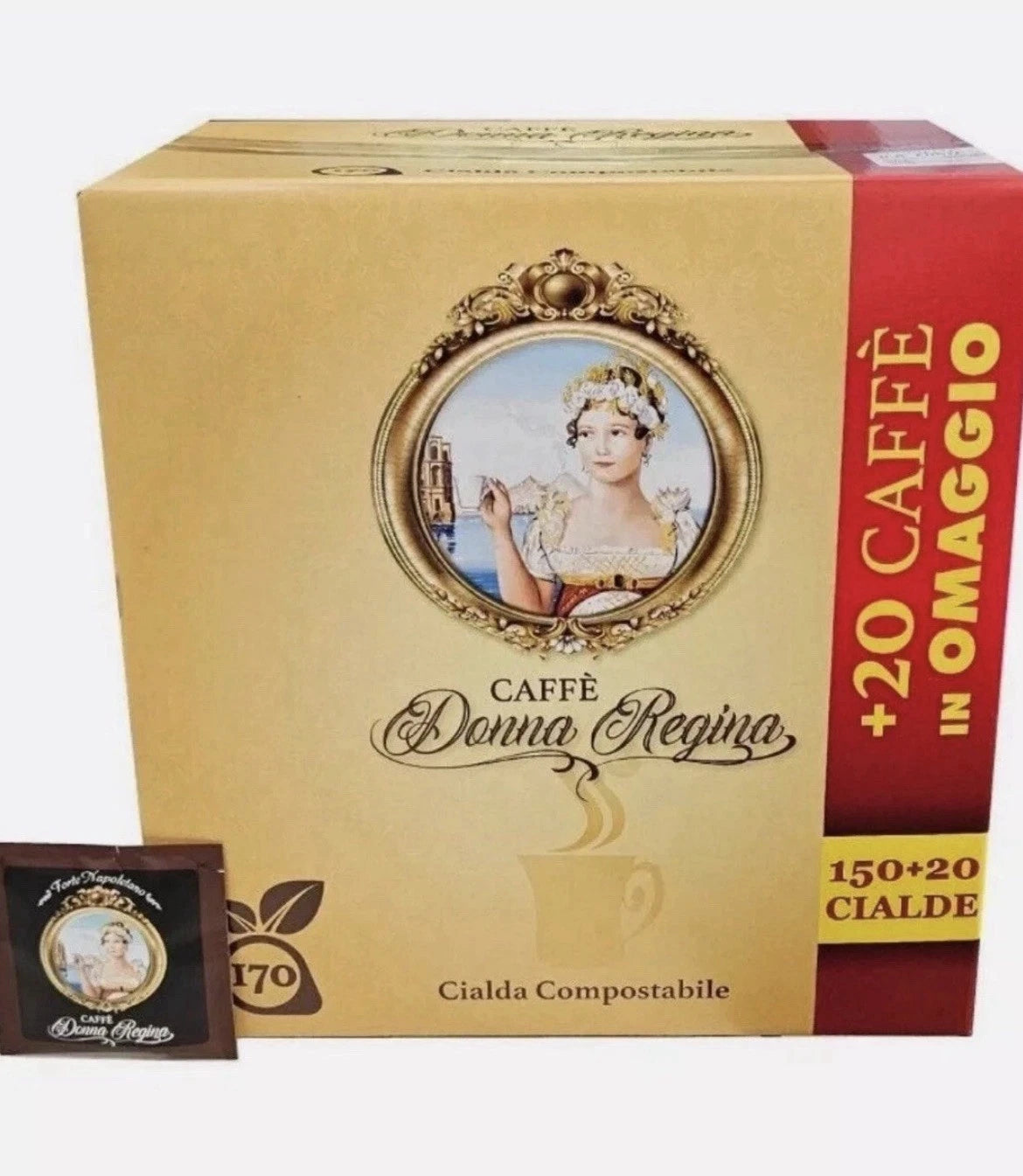 Caffè Donna Regina - Cialde Ese 44mm - Miscela Forte Napoletano - 170pz
