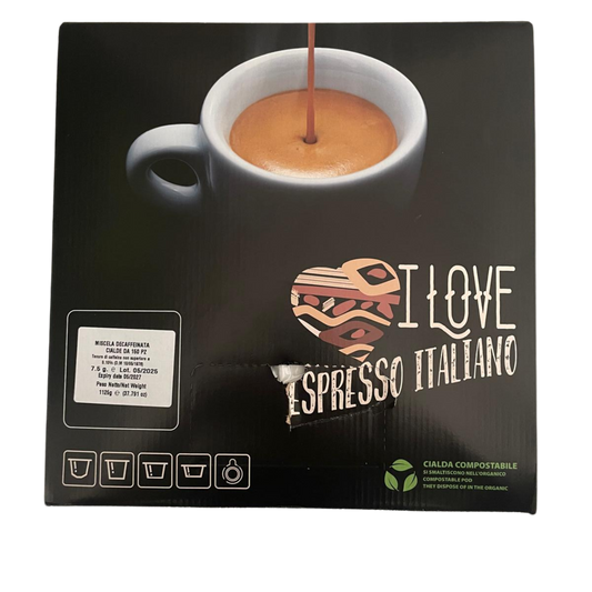 Di Costa Caffè | Cialde di Carta ESE 44 mm | DECAFFEINATO – 150 Cialde