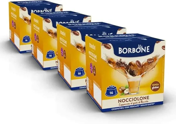 Borbone Capsule Compatibili Dolce Gusto® – Nocciolone – 16 pz