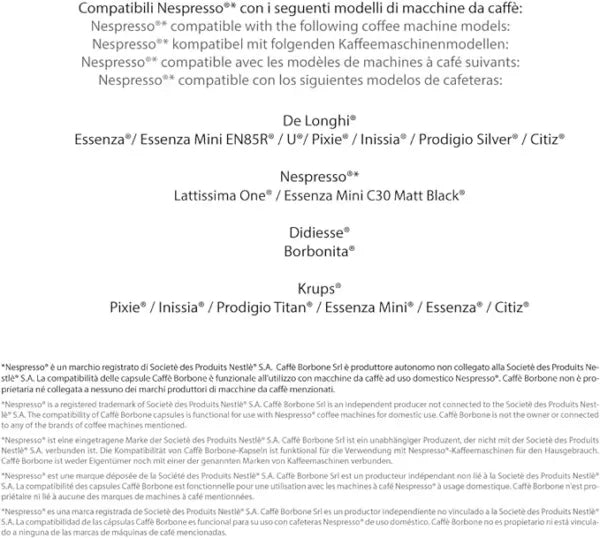 BORBONE Capsule Compatibili Nespresso® – 50 / 100 pz