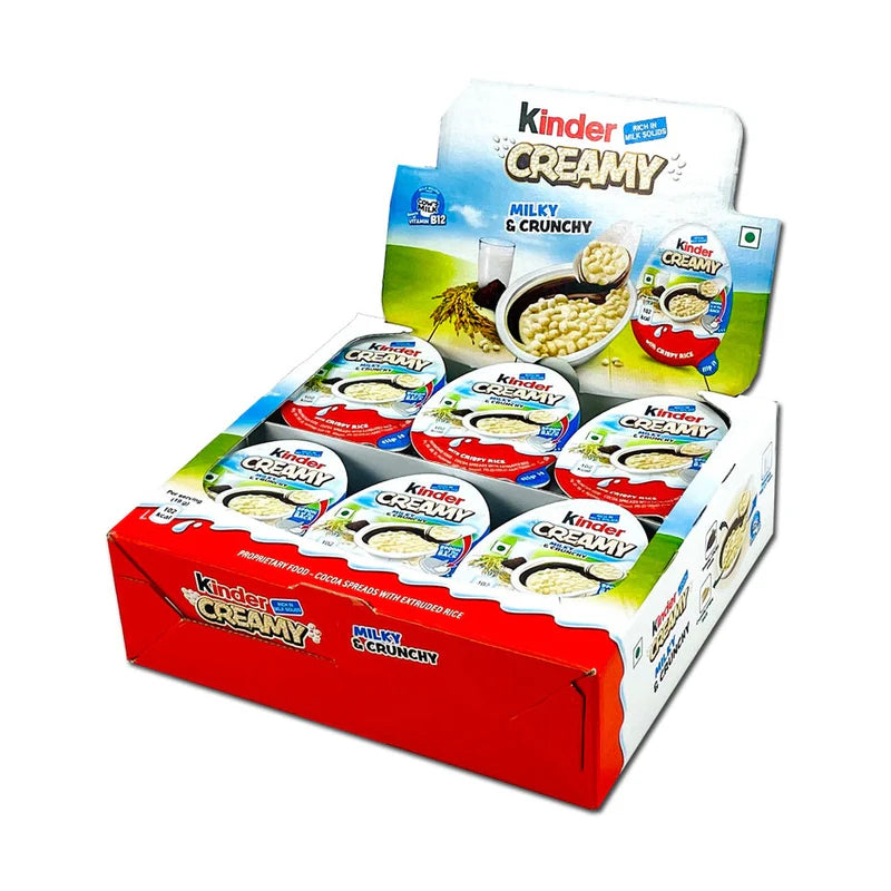 Kinder Creamy, cioccolato con crema al latte e riso soffiato