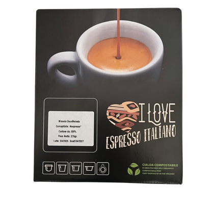 Di Costa Caffè | Compatibili Nespresso®* | DECAFFEINATO – 50 Capsule.