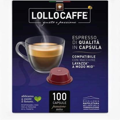 Lollo Caffè Capsule Compatibili A Modo Mio® – 100 pz