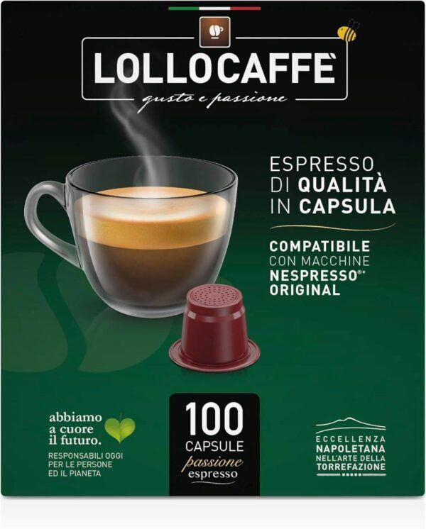 Lollo Caffè Capsule Compatibili Nespresso® – 100 pz