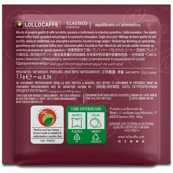 Lollo Caffè Cialde ESE 44mm