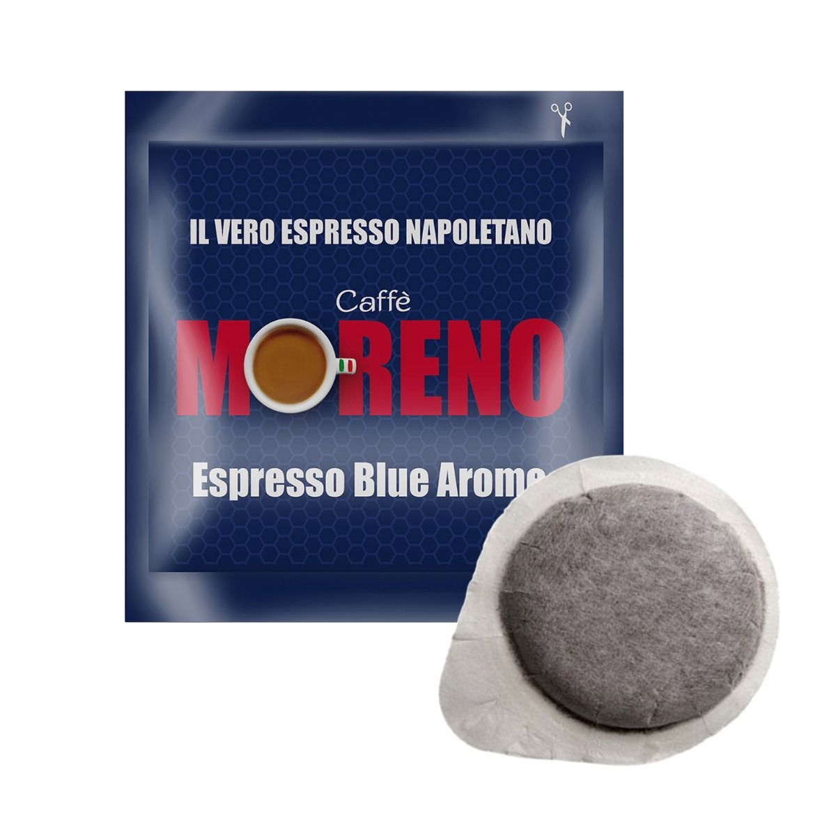 MORENO | Cialde di Carta ESE 44 mm | Miscela Blu - 150 pz