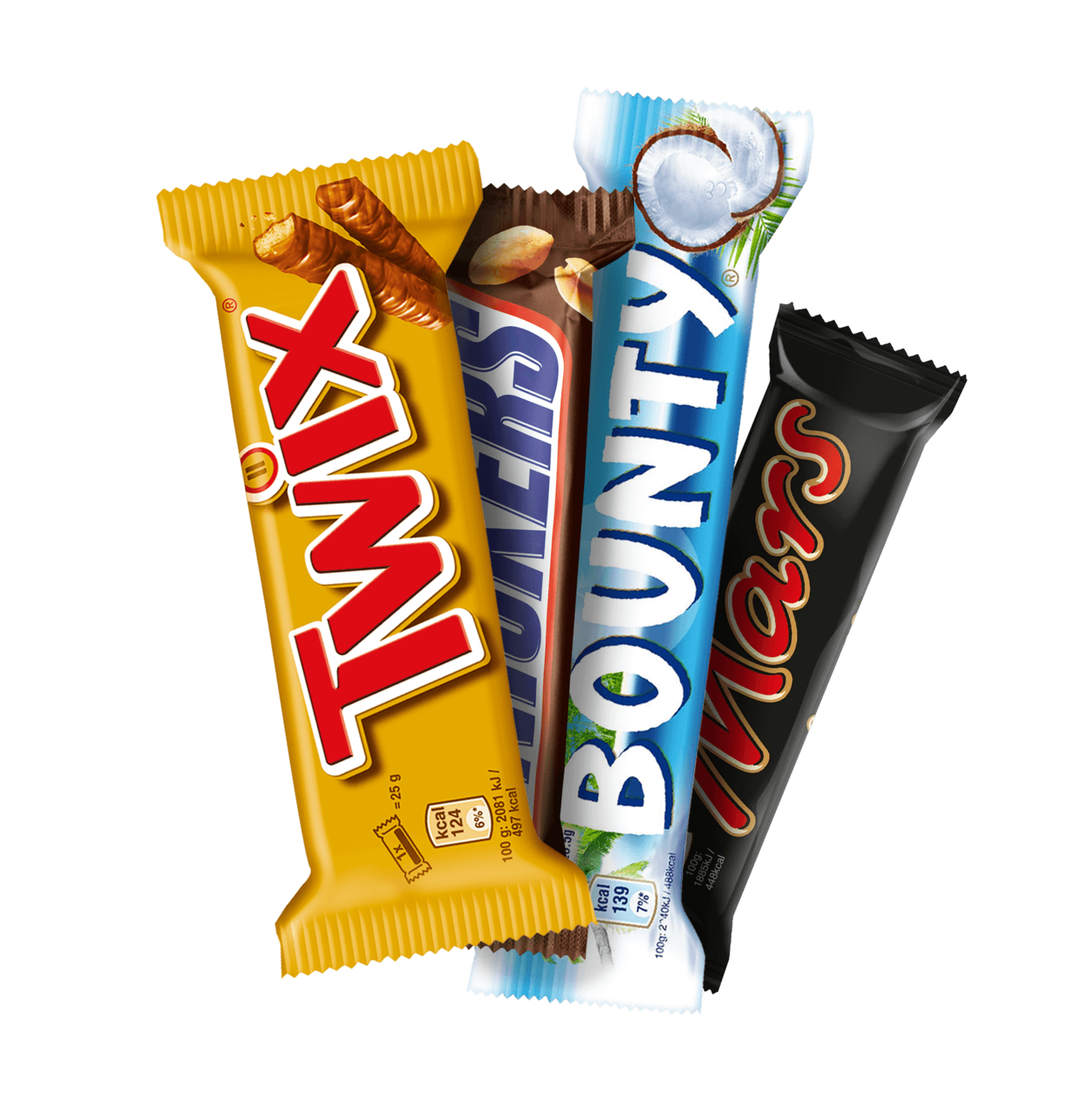 Twix- Mars- Bounty