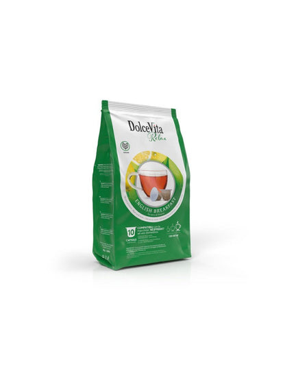 Cápsulas Dolce Vita compatibles con Nespresso® – Desayuno inglés – 10 unidades