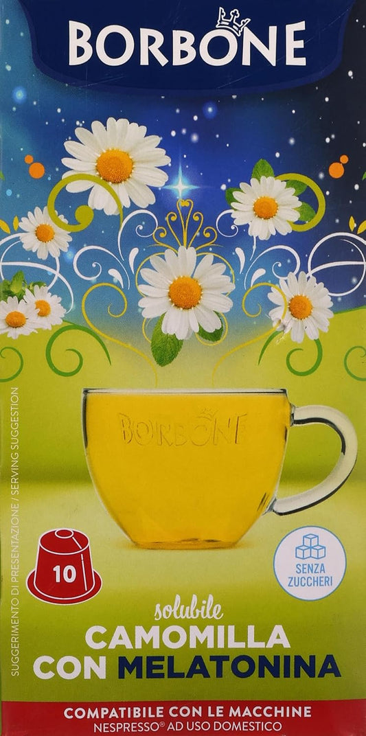 BORBONE | Nespresso* | Capsule Solubili CAMOMILLA E MELATONINA 10 pz.