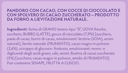 Bauli Pandoro di Verona – Cacao e Gocce di Cioccolato – 1 kg