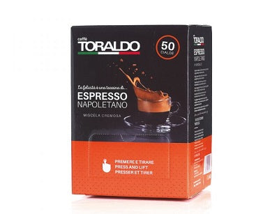 TORALDO | Cialde di Carta ESE 44 mm | Miscela Cremosa - 50 pz