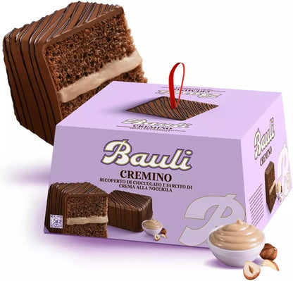 Bauli Cremino 750g – Torta al Cioccolato con Crema alla Nocciola