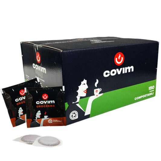 COVIM | Cialde di Carta ESE 44 mm | Orocrema – 150 Cialde