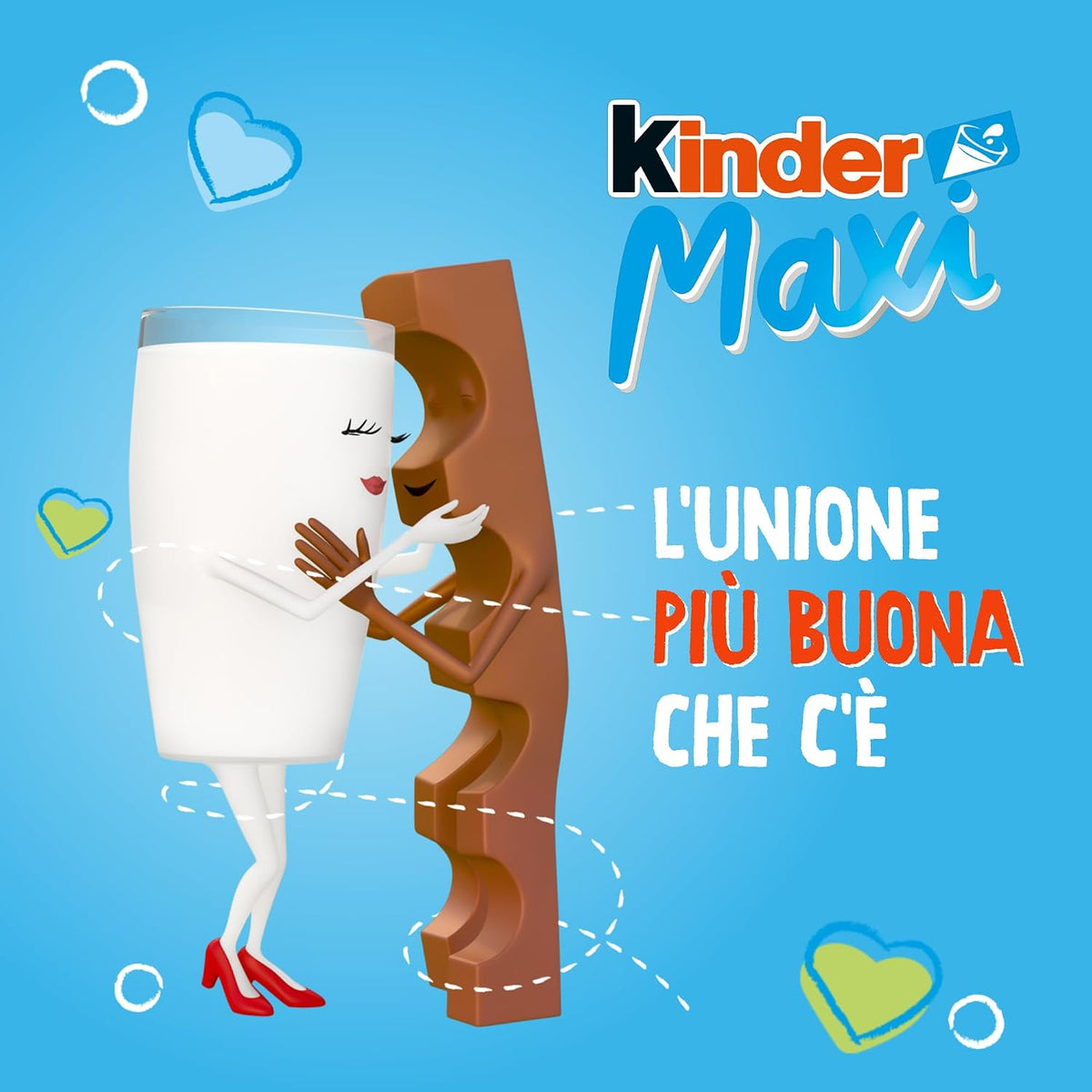 Kinder Maxi-  Barrette di Cioccolato al Latte Ripieno - 40 pz