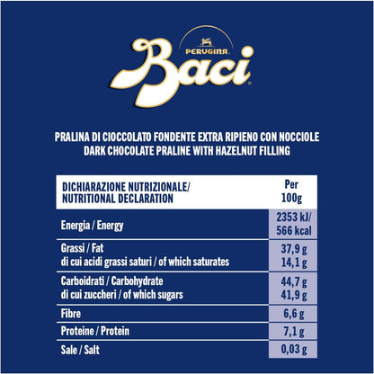 BACI PERUGINA Classico Cioccolatini Fondenti 200g - Scatola 16