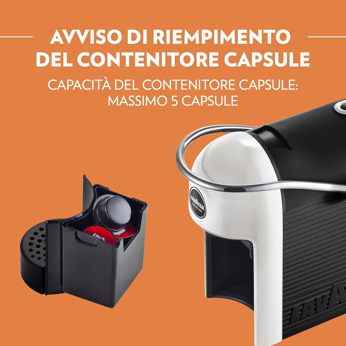 KIT- Macchina A Modo Mio con 108 capsule originali Lavazza Crema & Gusto