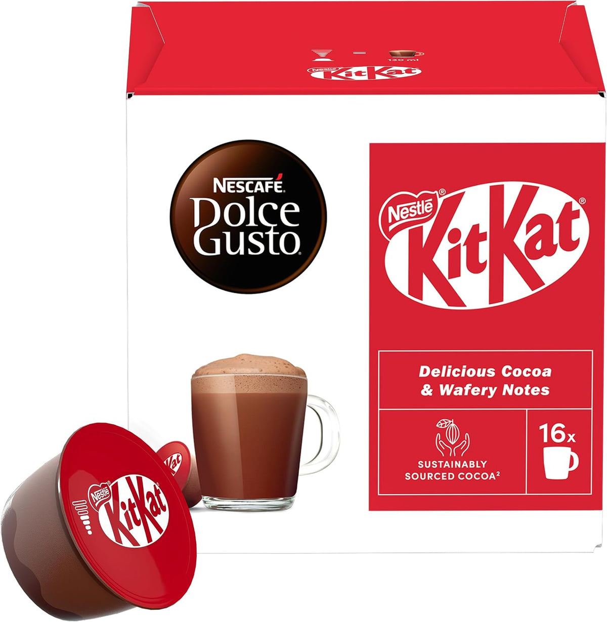 Nestlé® Capsules Compatibles Dolce Gusto® – KitKat – 16 pz