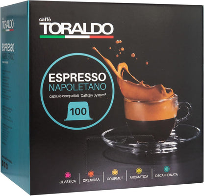 TORALDO Caffitaly® Compatible Capsules – Classic Blend – 100 pcs