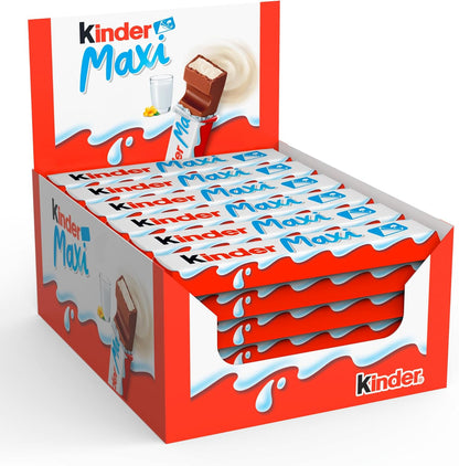 Kinder Maxi-  Barrette di Cioccolato al Latte Ripieno - 40 pz