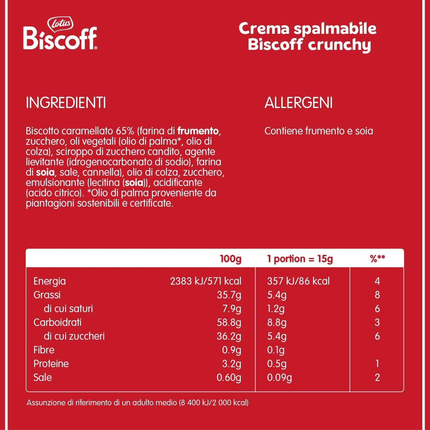 Lotus Biscoff Crema Crunchy 380gr