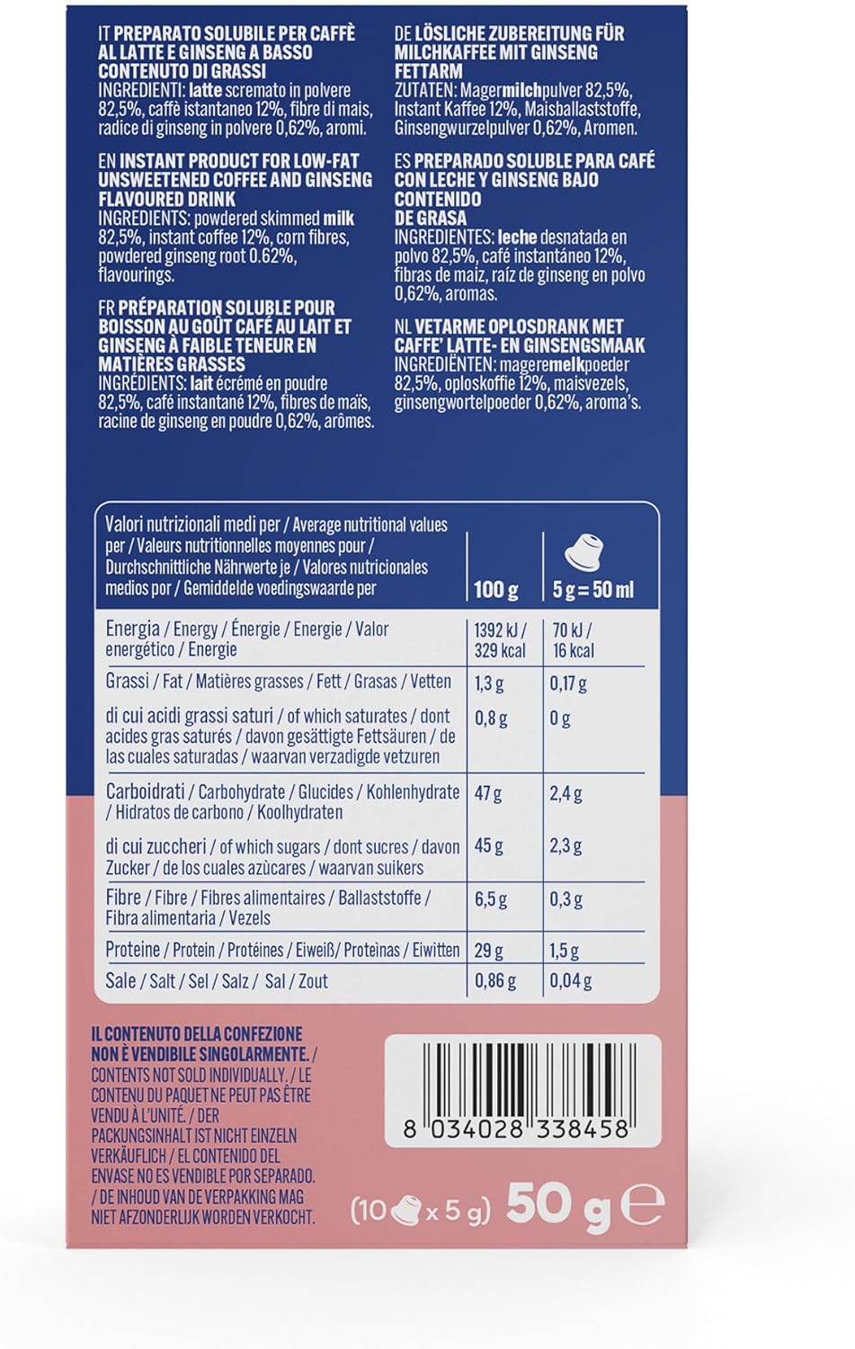 Borbone Capsule Compatibili Nespresso® - Ginseng Zero - 10 pz