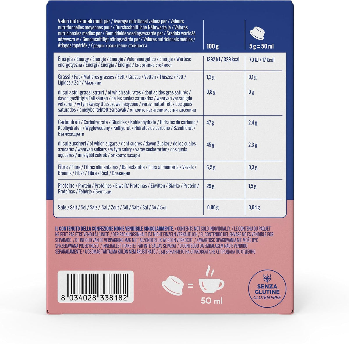 BORBONE Capsule Compatibili A Modo Mio® - Ginseng Zero - 16pz
