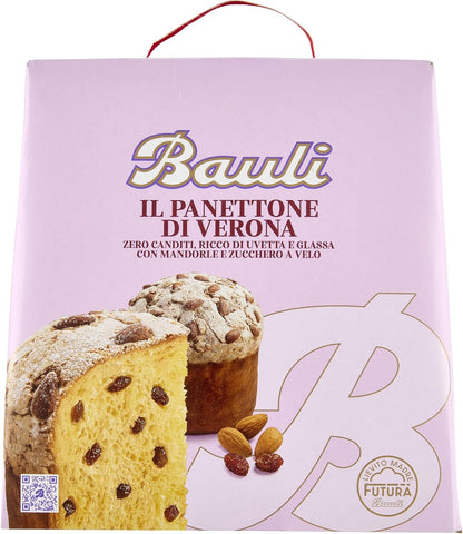 Bauli Il Panettone Verona – Dolce Tradizionale Natalizio con Uvetta – 1kg