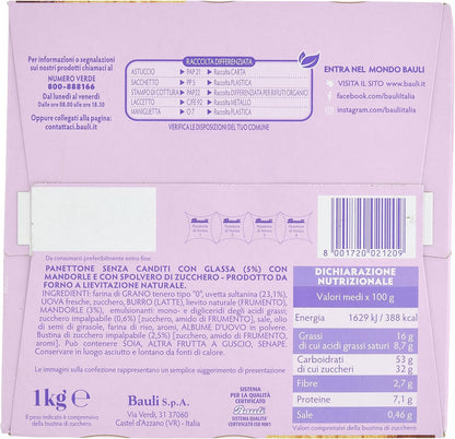 Bauli Il Panettone Verona – Dolce Tradizionale Natalizio con Uvetta – 1kg