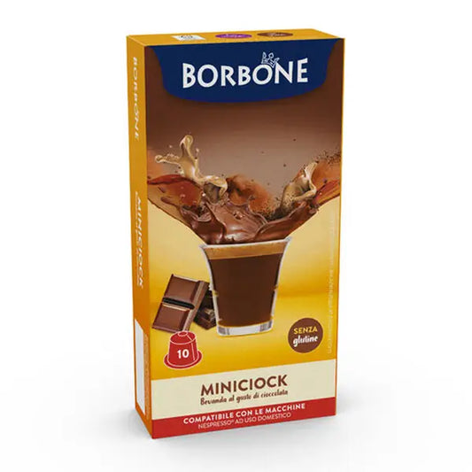 BORBONE | Nespresso* | Capsule Solubili Miniciok 10 pz. Capsule compatibili con macchine ad uso domestico Nespresso®