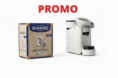 KIT - Machine Bluemoon Borbone avec 150 dosettes mélange Rouge
