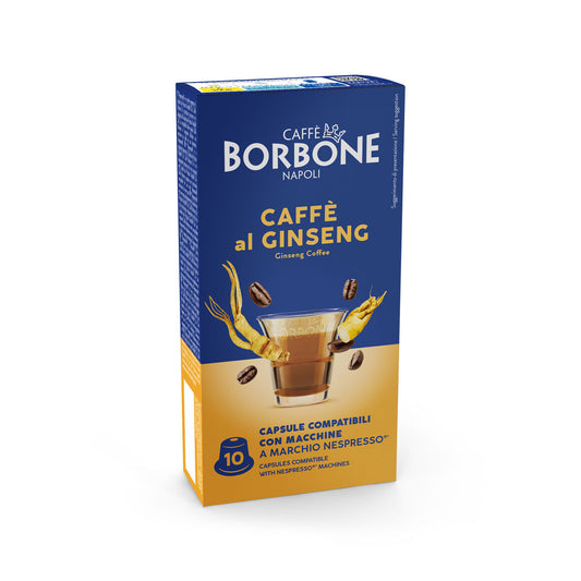 Cápsulas Borbone compatibles con Nespresso® – Ginseng – 10 unidades