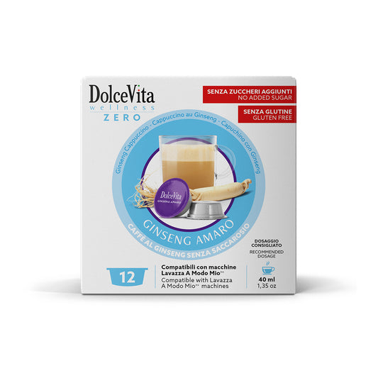 Dolce Vita Capsule Compatibili A Modo Mio® - Ginseng Amaro - 12 pz