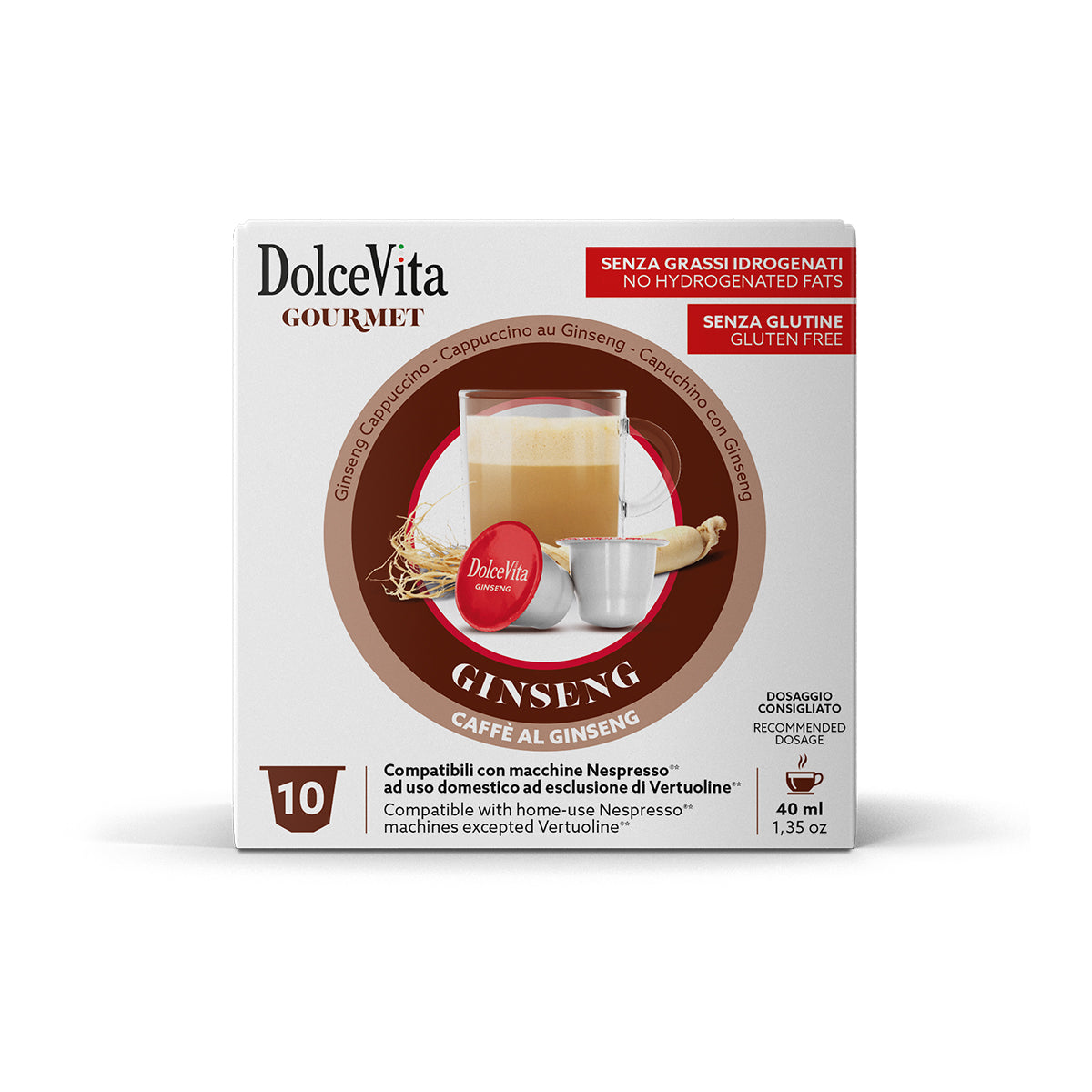Dolce Vita Capsule Compatibili Nespresso® – Ginseng – 10 pz
