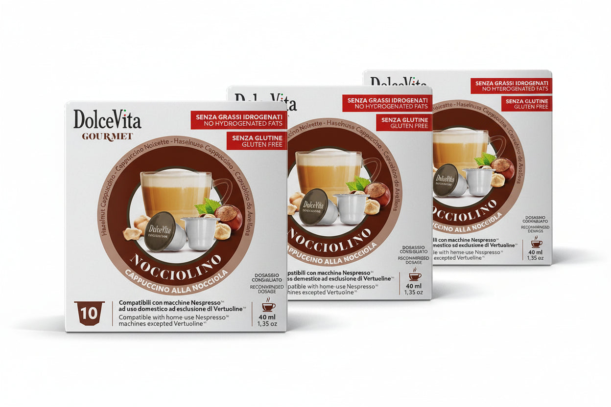 Dolce Vita Capsule Compatibili Nespresso® – Nocciolino – 10 pz