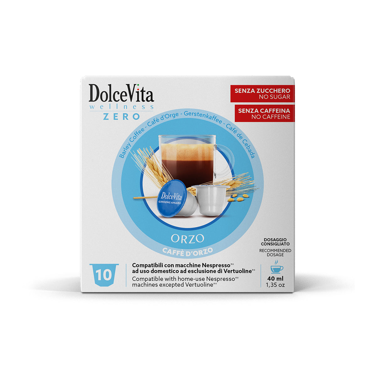 Dolce Vita Capsule Compatibili Nespresso® - Orzo - 10pz