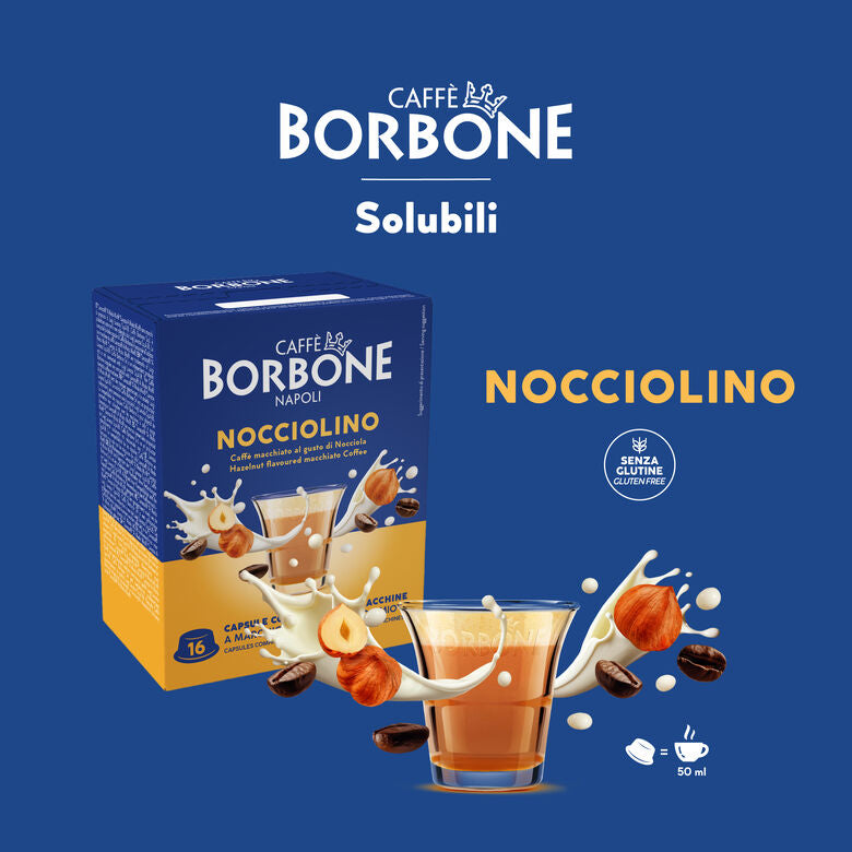 BORBONE Capsule Compatibili A Modo Mio® - Nocciolino - 16 pz