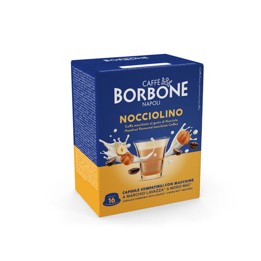 BORBONE Capsule Compatibili A Modo Mio® - Nocciolino - 16 pz