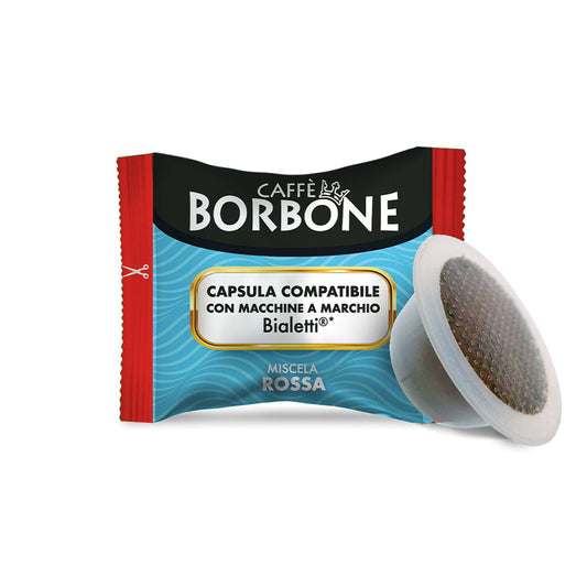 Borbone Capsule Compatibili Bialetti - Miscela Rossa - 100 pz