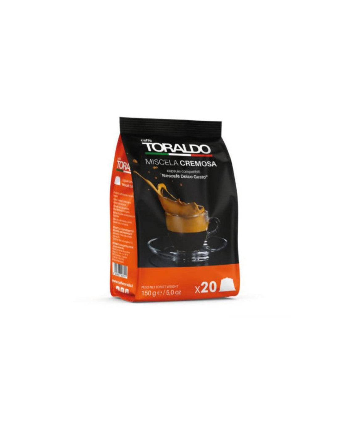 Toraldo Capsule Compatibili Dolce Gusto® – Miscela Cremosa – 100 pz