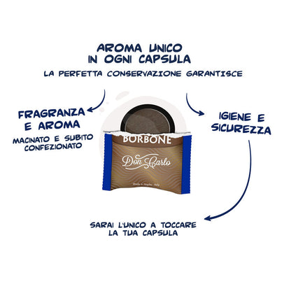 Borbone Capsule Compatibili A Modo Mio® – Decaffeinato – 50 pz