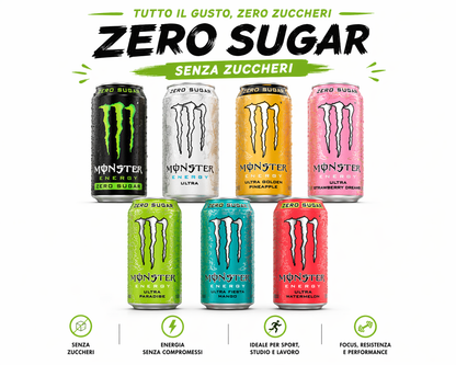Monster Energy Ultra Senza Zucchero – Mix Gusti – 500ml